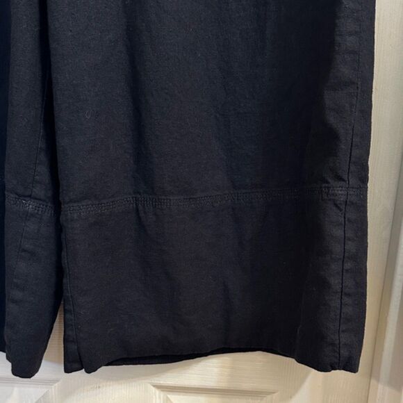Banana Republic Wide Leg Crop Pants Pull On Linen Size Medium Pockets Lagenlook - Picture 6 of 13